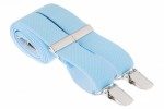 Light Blue Braces - Slim 25mm