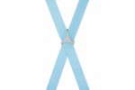 Light Blue Braces - Slim 25mm