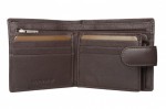 Brown Mala Leather Origin Bi Fold Tab Wallet Style 127 5