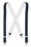 Midnight Blue Trouser Braces With Heavy Duty Large Strong Clips