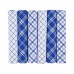 Mixed Blue and White Checked Hankies