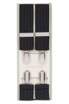 Patterned Trouser Braces  Black and Grey