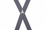 Slim 25mm Dark Grey Trouser Braces