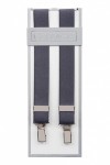 Slim 25mm Dark Grey Trouser Braces