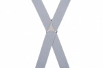 Slim 25mm Light Grey Trouser Braces