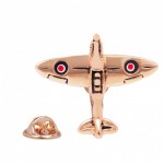 Spitfire Lapel Pin Rose Gold
