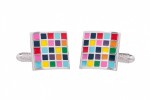 Square Multi Colour Cufflinks