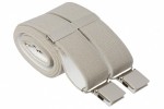 Outlet Non pristine Plain Taupe Trouser Braces With Large Clips
