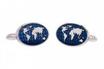 World Map Cufflinks