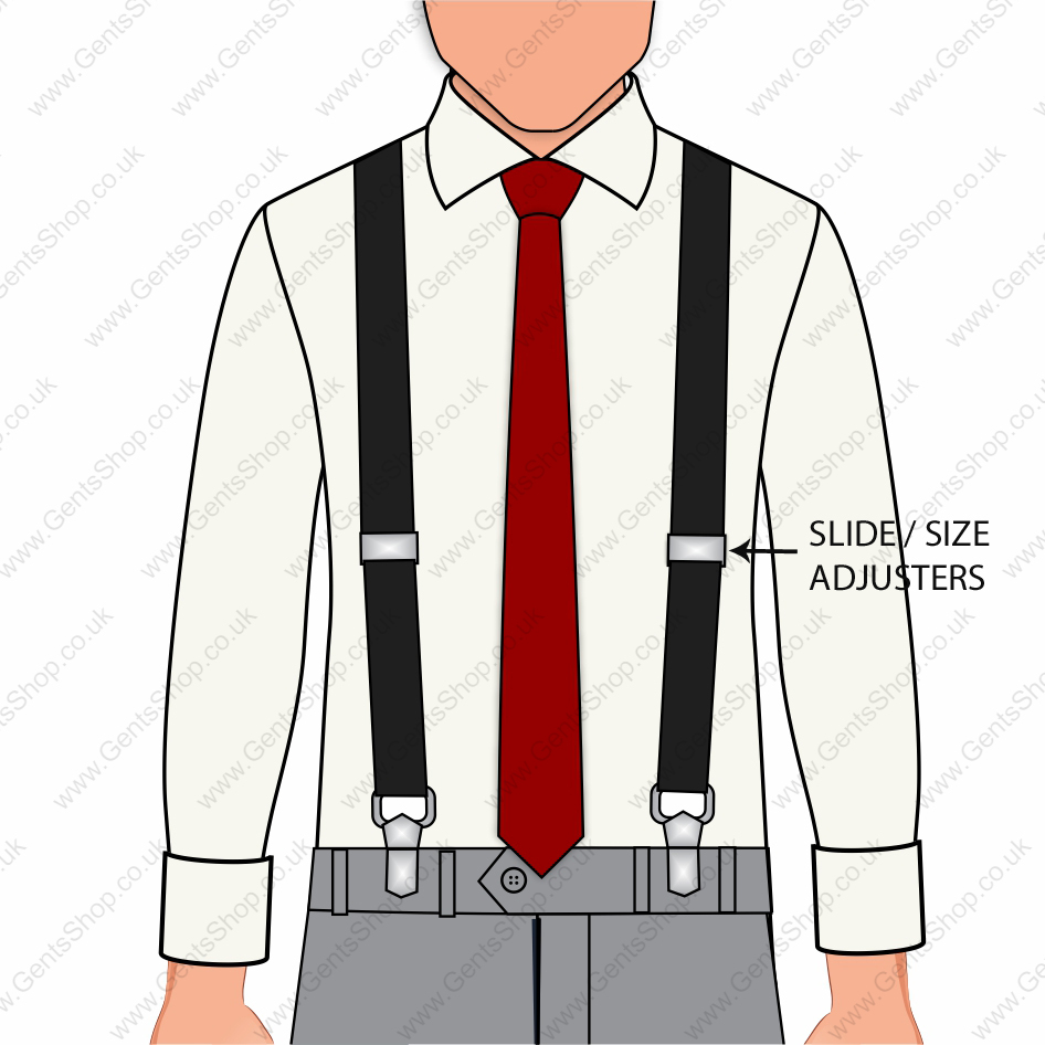 What Size Trouser Braces Do I Need? Braces size guide - Gents Shop