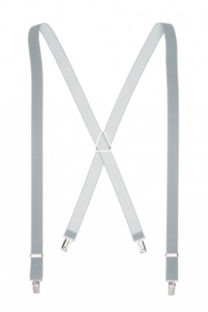 25mm Slim Light Grey Trouser Braces