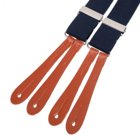 50+ Styles Leather End Button On Trouser Braces - Gents Shop