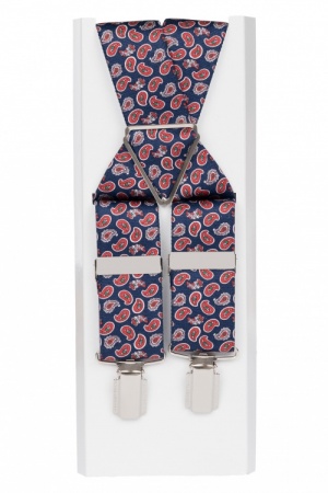 Blue Paisley Trouser Braces