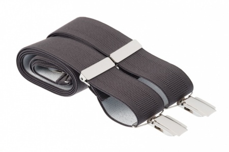 Dark Grey Trouser Braces