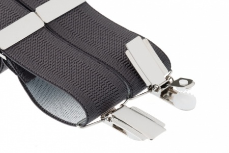 Dark Grey Trouser Braces