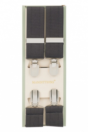 Dark Grey Trouser Braces