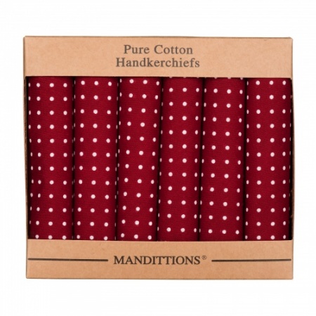 Deep Red Spotted Hankies