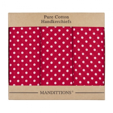 Extra Large Red Spotted Hankies