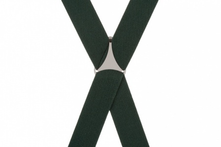 Green Trouser Braces With Heavy Duty Clips