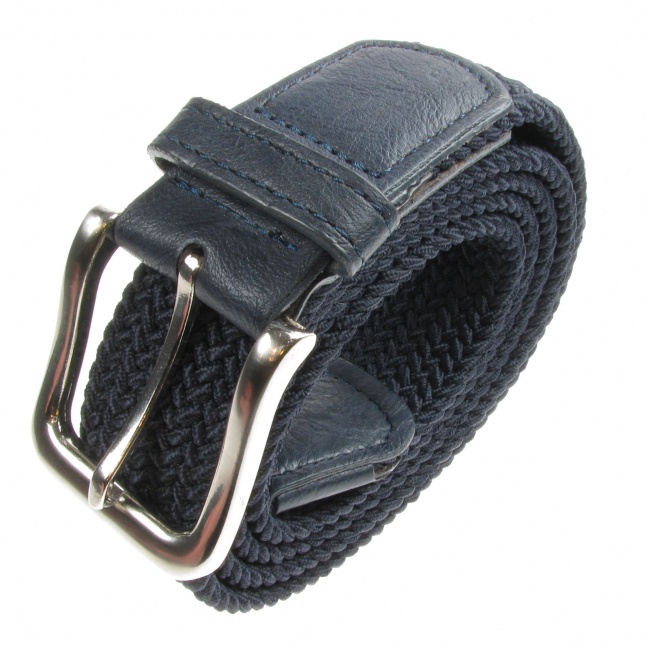 Navy Blue Elasticated Belt For Men Gents Shop