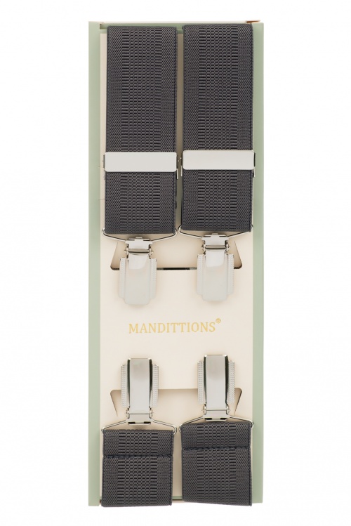 Dark Grey Trouser Braces