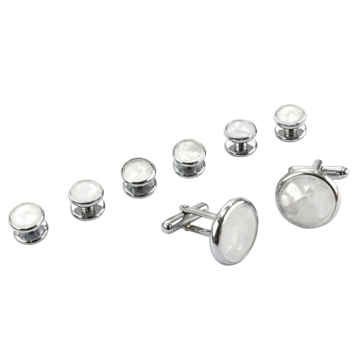 Dress Shirt Button Stud Cufflink Set 