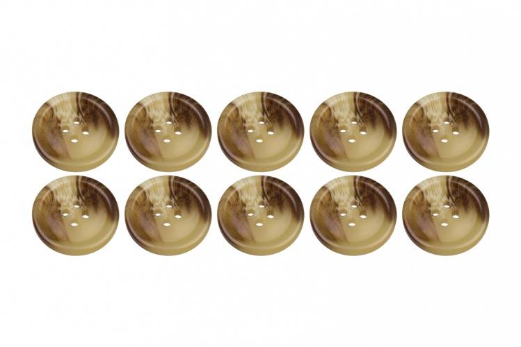 Large brown store buttons