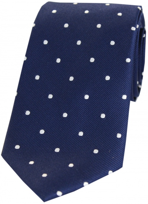blue spotted tie