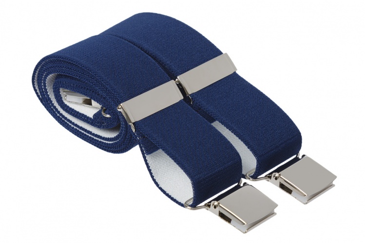 Strong Heavy Duty Navy Blue Trouser Braces 3XL & 4XL Gents Shop