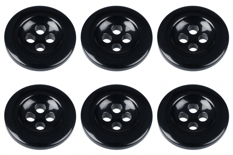 Black 17mm Buttons For Trousers With Braces Gents Shop