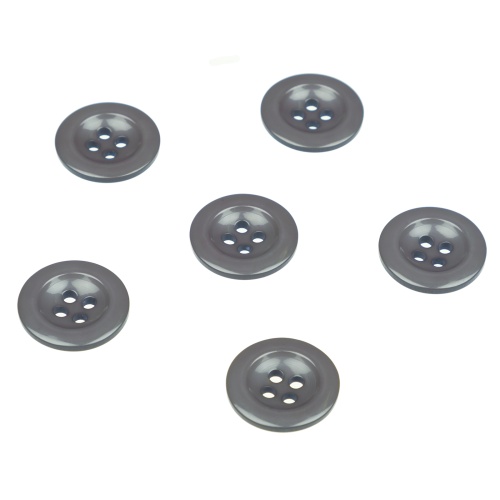 Pack of 6 Sew on Grey Buttons for Braces Trousers Gents Shop