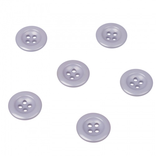 Pack of 6 Light Grey Buttons for Braces Trousers - Gents Shop