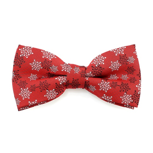 Red Snowflake Bow Tie | Christmas Bow Tie - Gents Shop
