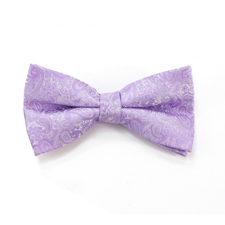 Lilac Paisley Bow Tie