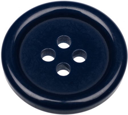 Pack of 6 23mm Blue Buttons 4 Holes 36 Ligne - Gents Shop