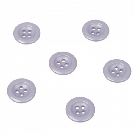 Pack of 6 Light Grey Sew on Buttons for Braces Trousers