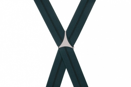 Peacock Green Trouser Braces With Large Strong Clips