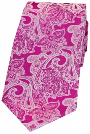 Pink Floral Tie