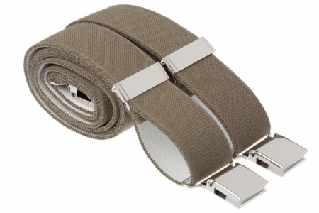 Bretelle Per Pantaloni Manditions - Elastiche 35mm, 4 Clip Oro, Disponibili Varie Taglie E Colori