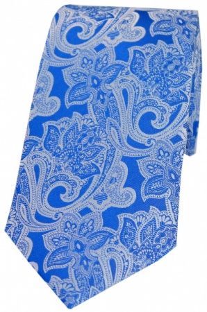 Royal Blue Floral Tie