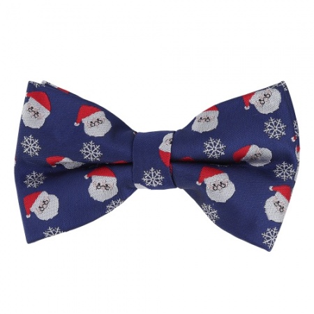 Santa and Snowflake Christmas Bow Tie
