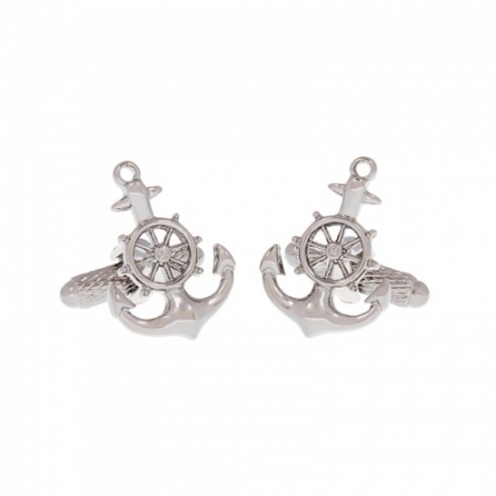 Anchor With Wheel Cufflinks