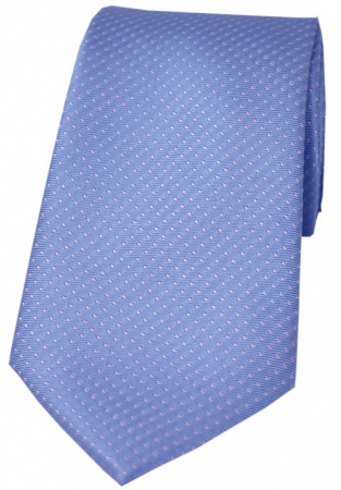 Sky Blue with Pink Pin Dots Silk Tie