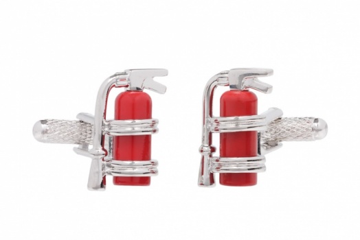 Fire Extinguisher Cufflinks