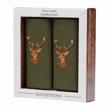 Gift Set of Stag Handkerchiefs