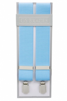 Light Blue Braces For Trousers