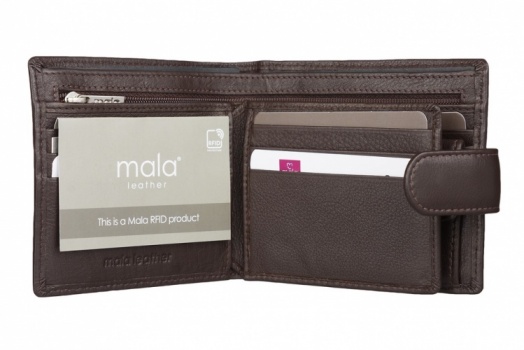 Mala Leather Collection ORIGIN Porte-carte de Crédit Concertina en Cuir  avec Protection RFID 552_5 Noir