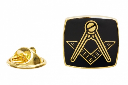 Masonic Square and Compass Lapel Pin