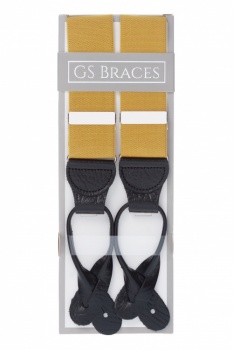 Mustard Yellow Button On Trouser Braces