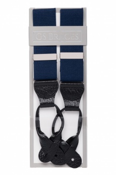 Navy Blue Button Braces